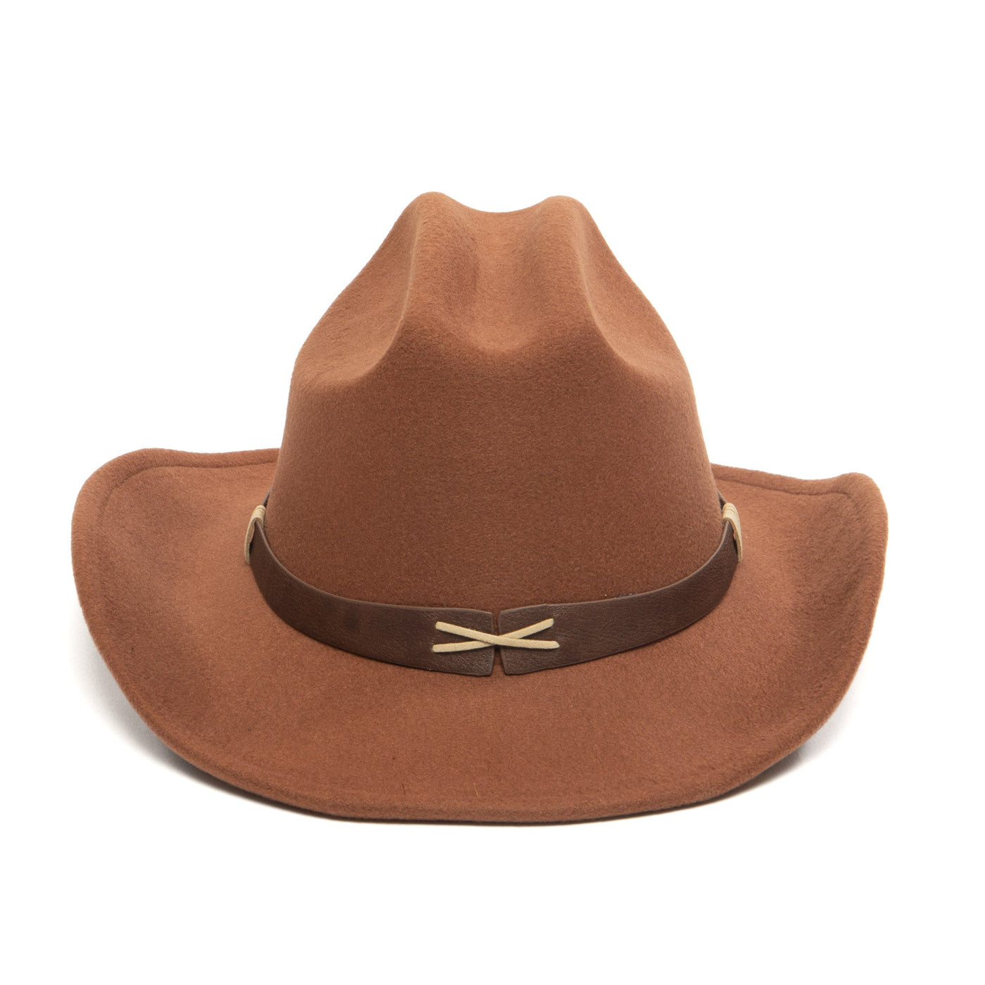 Nino - Kids Cattleman's Crease Cowboy with Contrast X Stitching-COWBOY-San Diego Hat Company