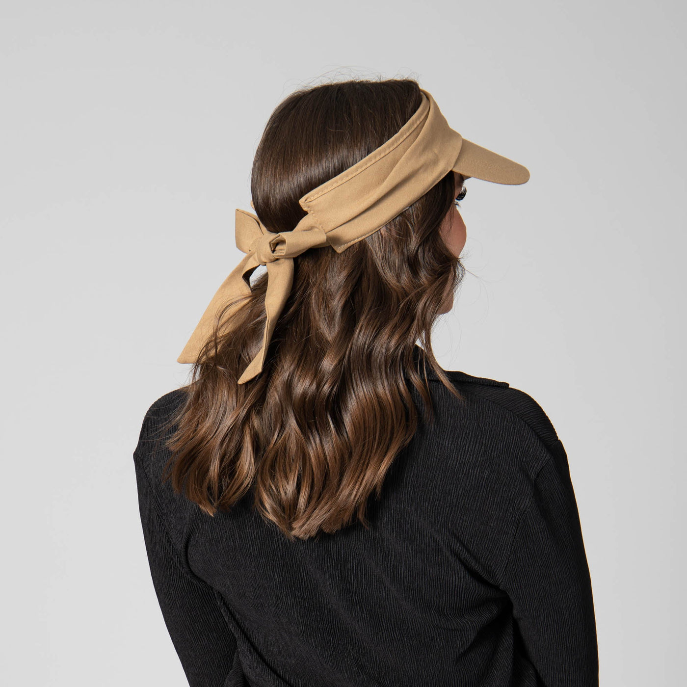 VISOR - San Gorgonio - Cut And Sew Visor With Ribbon Tie