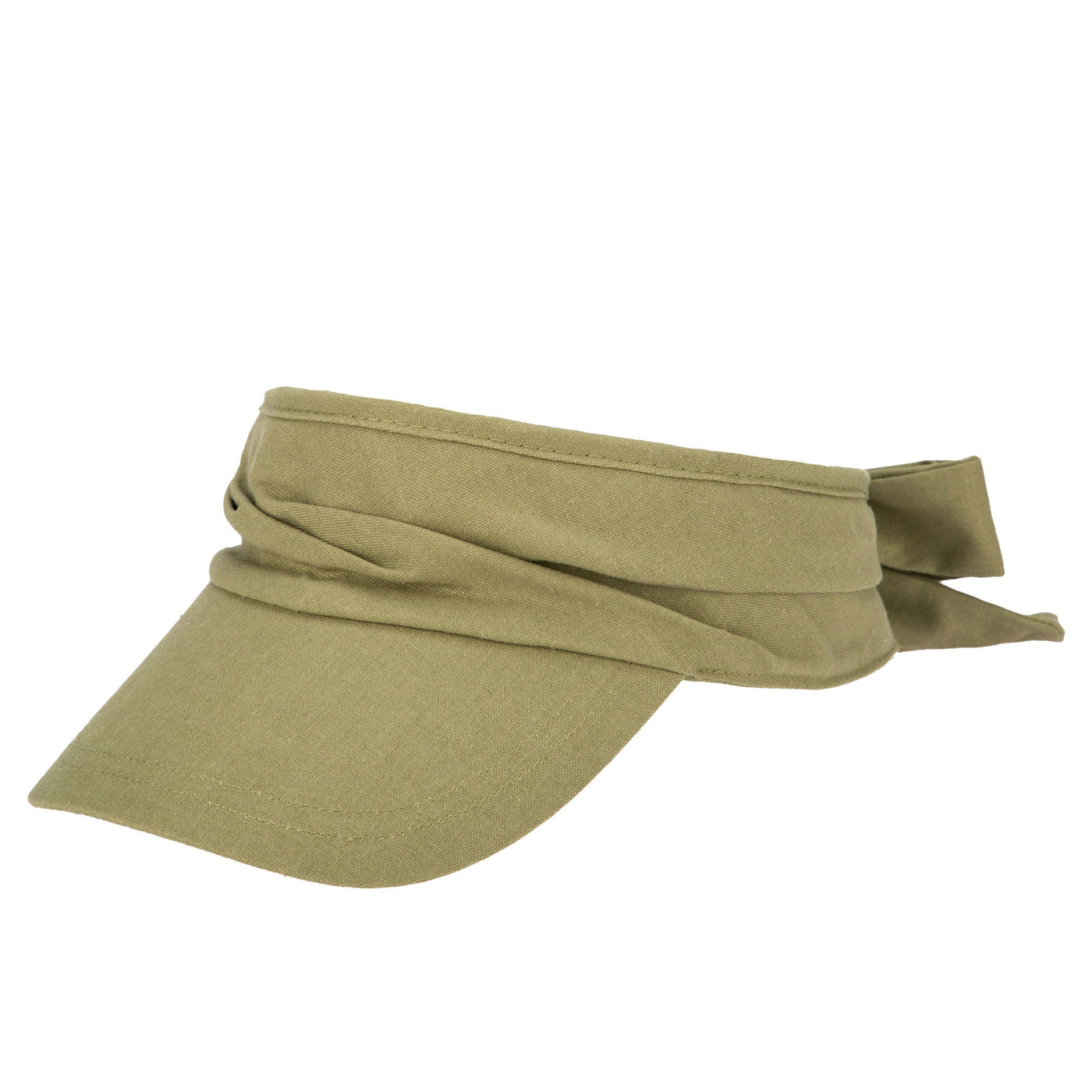 VISOR - San Gorgonio - Cut And Sew Visor With Ribbon Tie