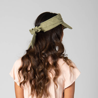 VISOR - San Gorgonio - Cut And Sew Visor With Ribbon Tie