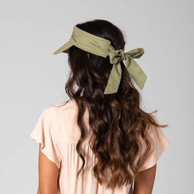 VISOR - San Gorgonio - Cut And Sew Visor With Ribbon Tie