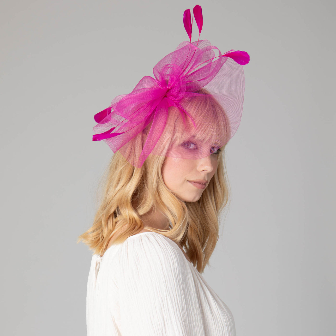 Women's Organza Fascinator Headband-DRESS-San Diego Hat Company