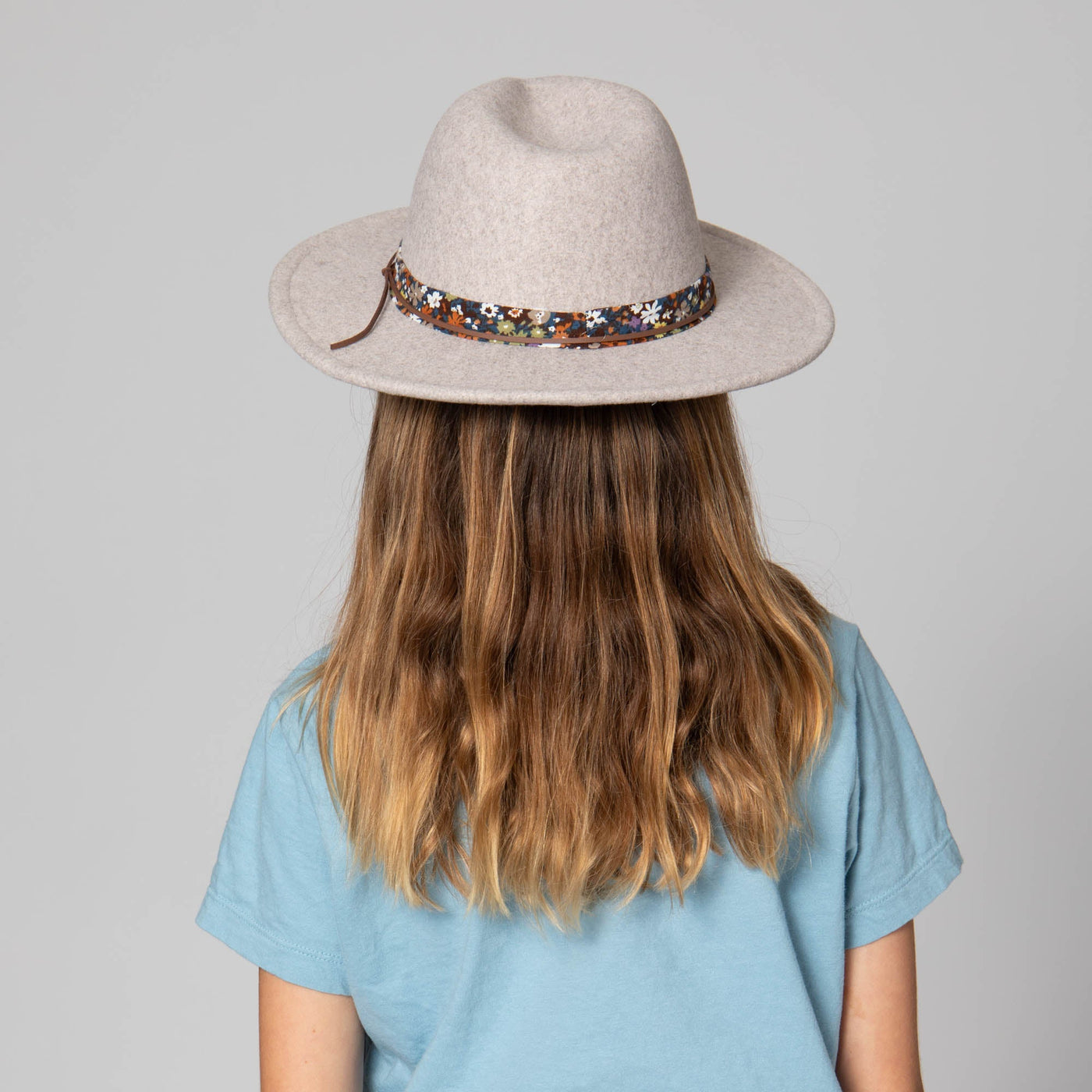 FEDORA - Fedora With Floral Cotton Band