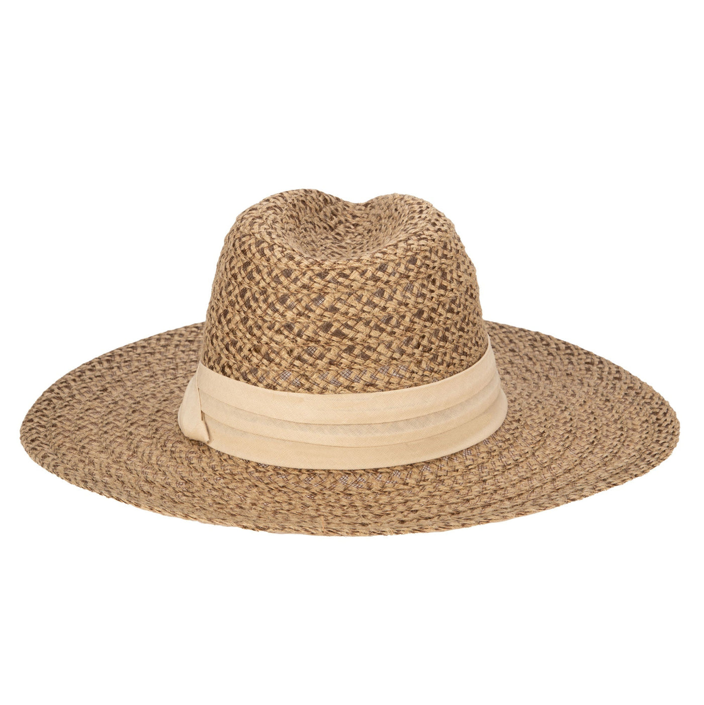 BUCKET - Well Crafted Fedora - Braided Hemp Fedora With Pleated Band