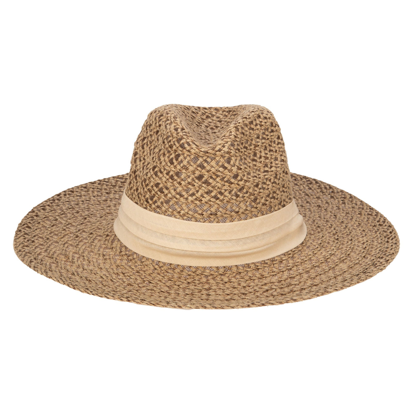 BUCKET - Well Crafted Fedora - Braided Hemp Fedora With Pleated Band