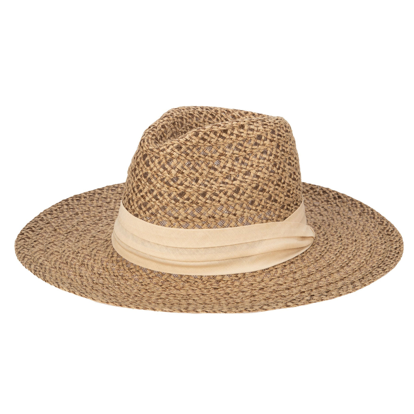 BUCKET - Well Crafted Fedora - Braided Hemp Fedora With Pleated Band