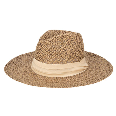 BUCKET - Well Crafted Fedora - Braided Hemp Fedora With Pleated Band