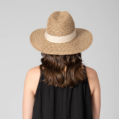 BUCKET - Well Crafted Fedora - Braided Hemp Fedora With Pleated Band