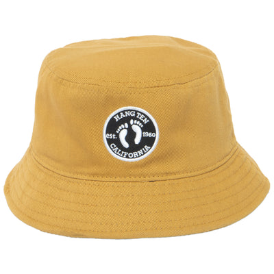 Hang Ten - Cotton Twill Bucket with Hang Ten Embroidered Patch-BUCKET-San Diego Hat Company