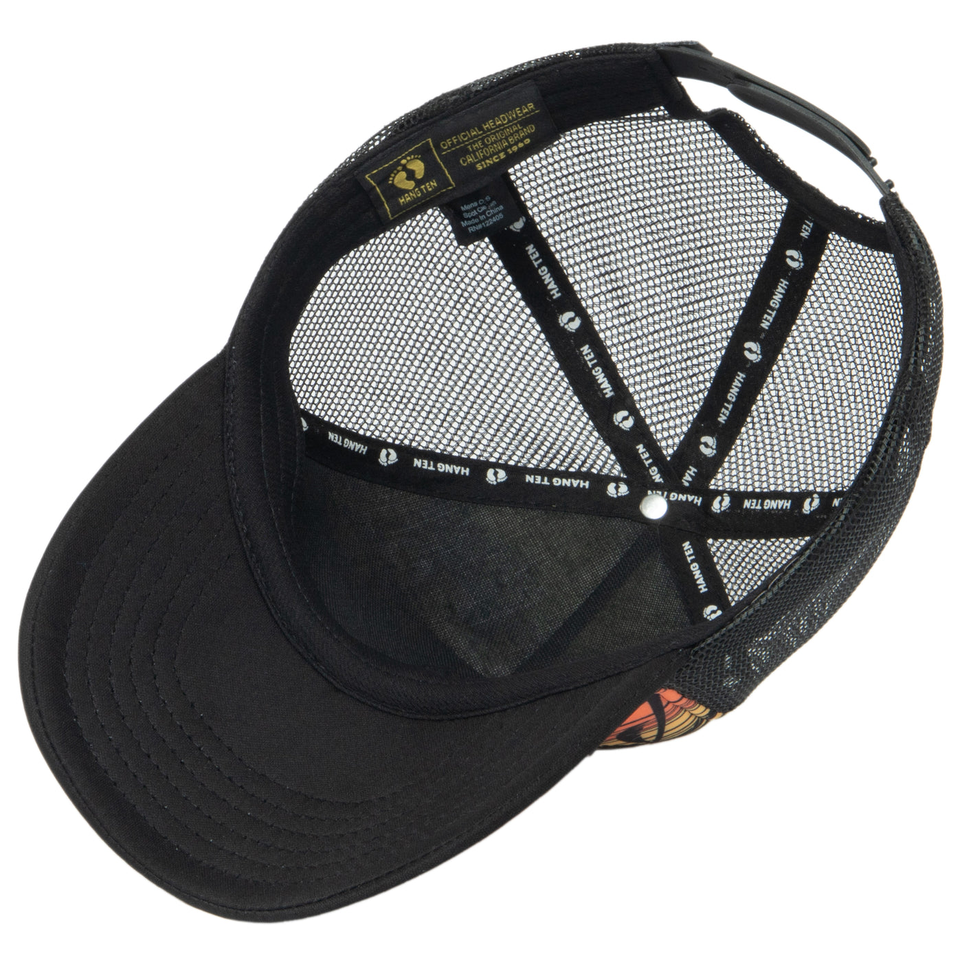 Hang Ten Sublimated Trucker Hat with Gel Print Logo and Mesh Back-Trucker-San Diego Hat Company