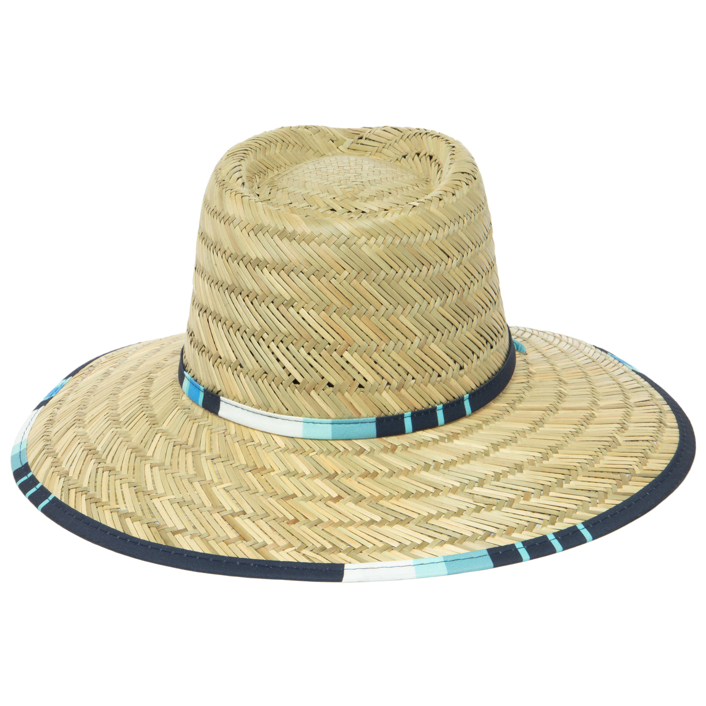 Tubular- Lifeguard Hat with Navy Striped Under Brim Print by Hang Ten-LIFEGUARD-San Diego Hat Company