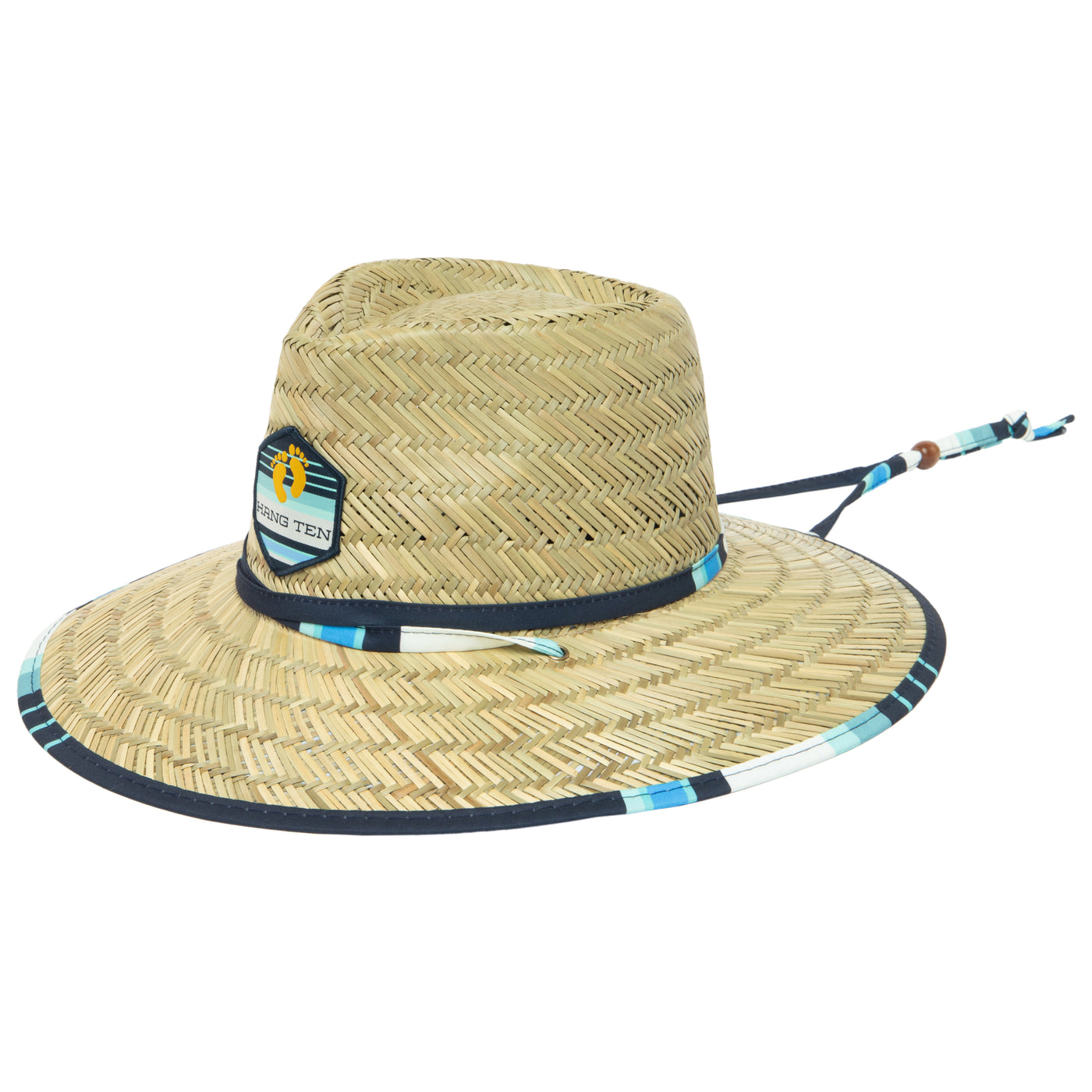 Tubular- Lifeguard Hat with Navy Striped Under Brim Print by Hang Ten-LIFEGUARD-San Diego Hat Company