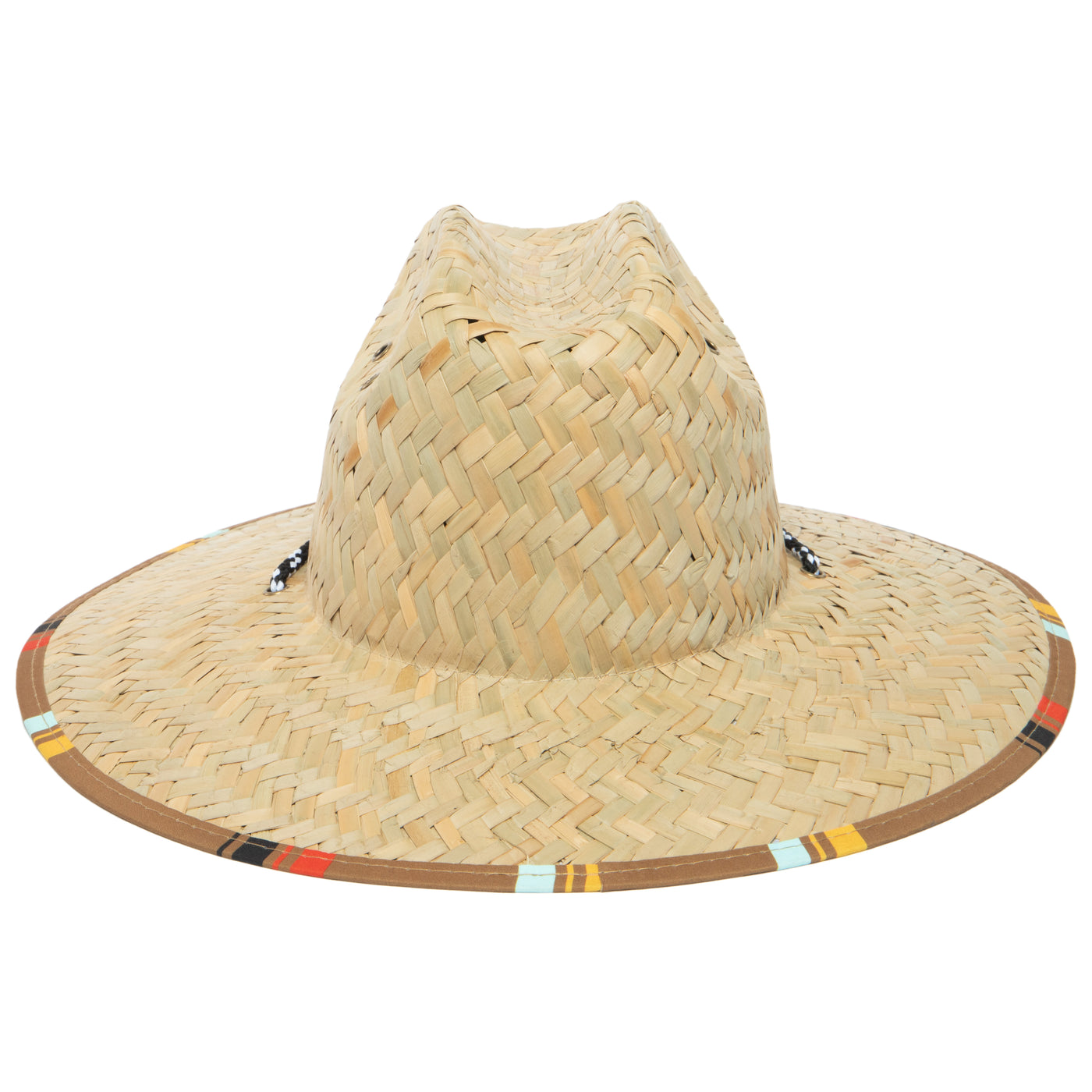 Good Vibrations - Lifeguard Hat with Brown Striped Under Brim by Hang Ten-LIFEGUARD-San Diego Hat Company