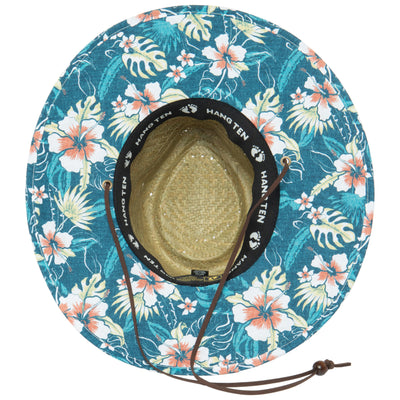 Shoots - Lifeguard Hat with Pinch Crown and Floral Print by Hang Ten-LIFEGUARD-San Diego Hat Company
