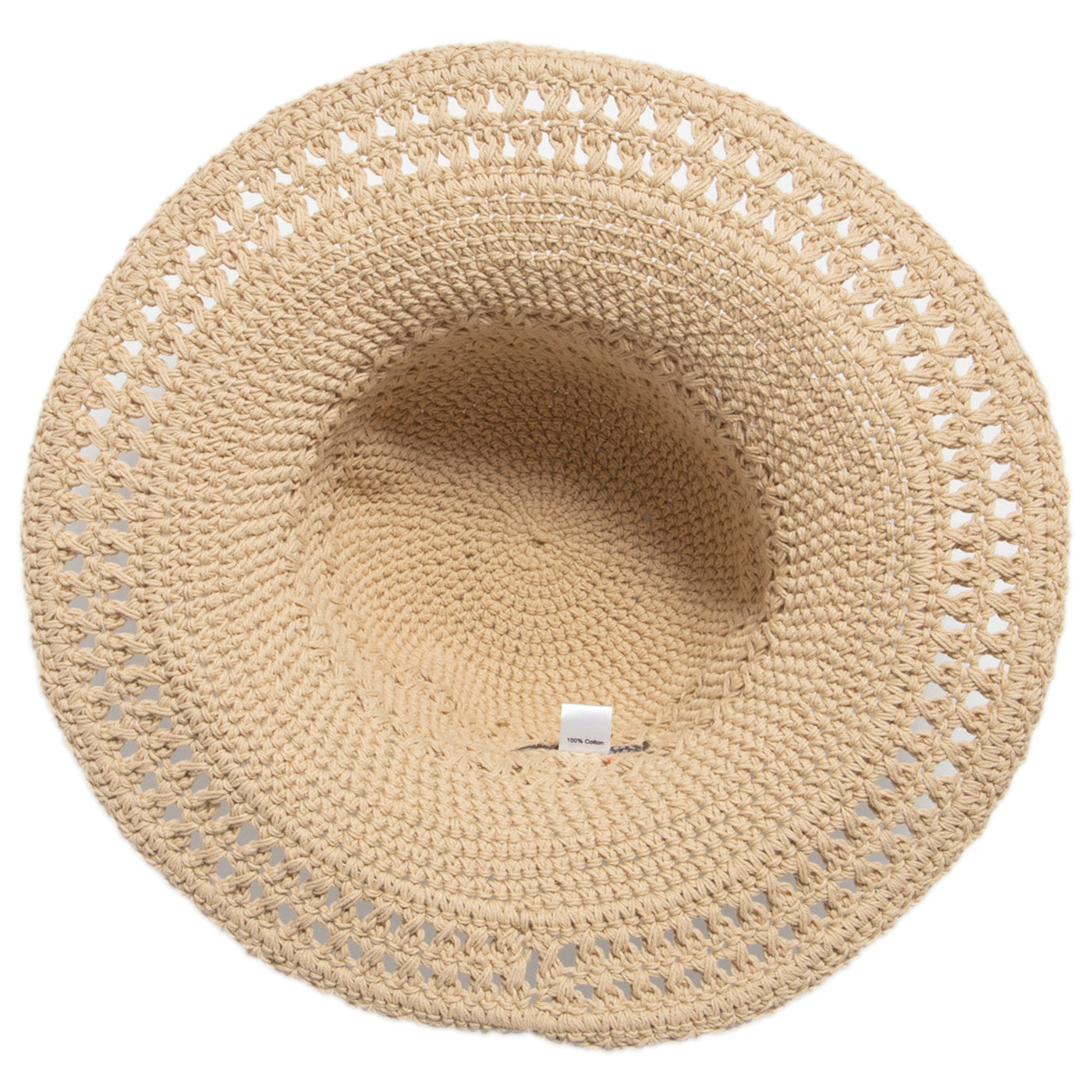 CROCHET - Women's Cotton Crochet Hat With A Large Brim