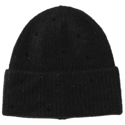 Juliet - Rib Knit Cuff Beanie with Tonal Rhinestones-BEANIE-San Diego Hat Company