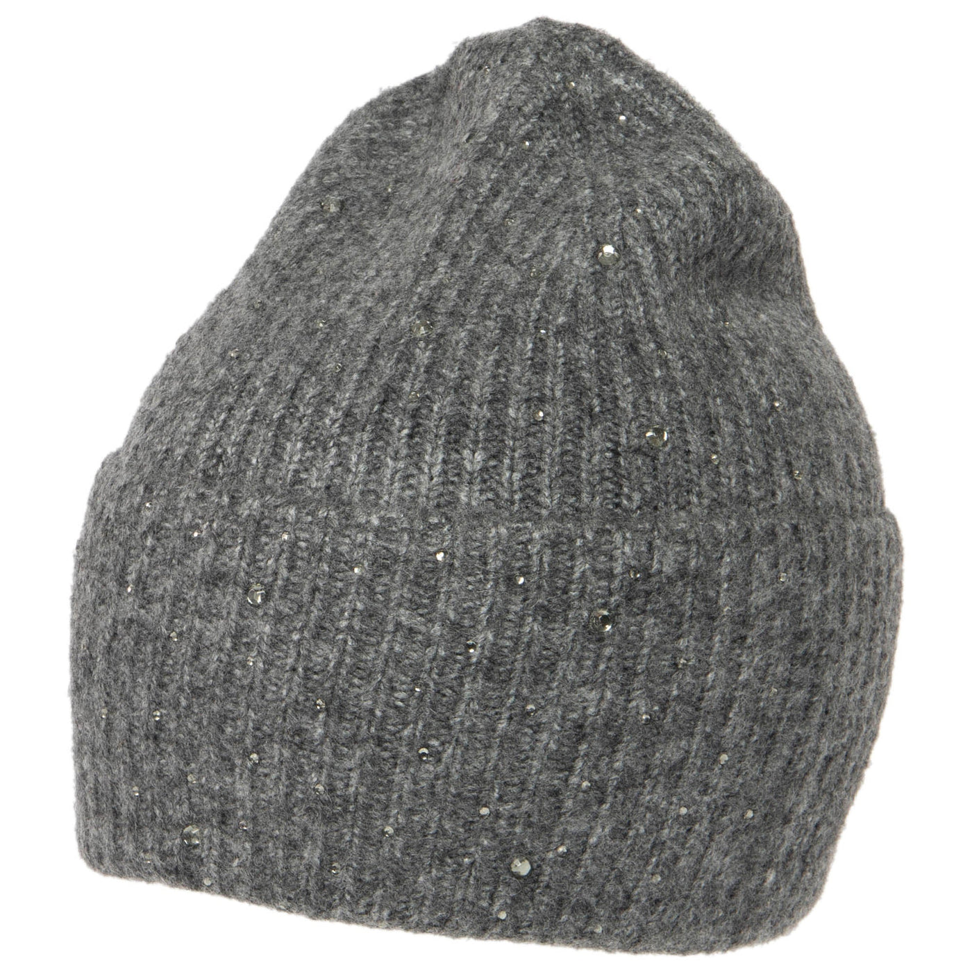 Juliet - Rib Knit Cuff Beanie with Tonal Rhinestones-BEANIE-San Diego Hat Company