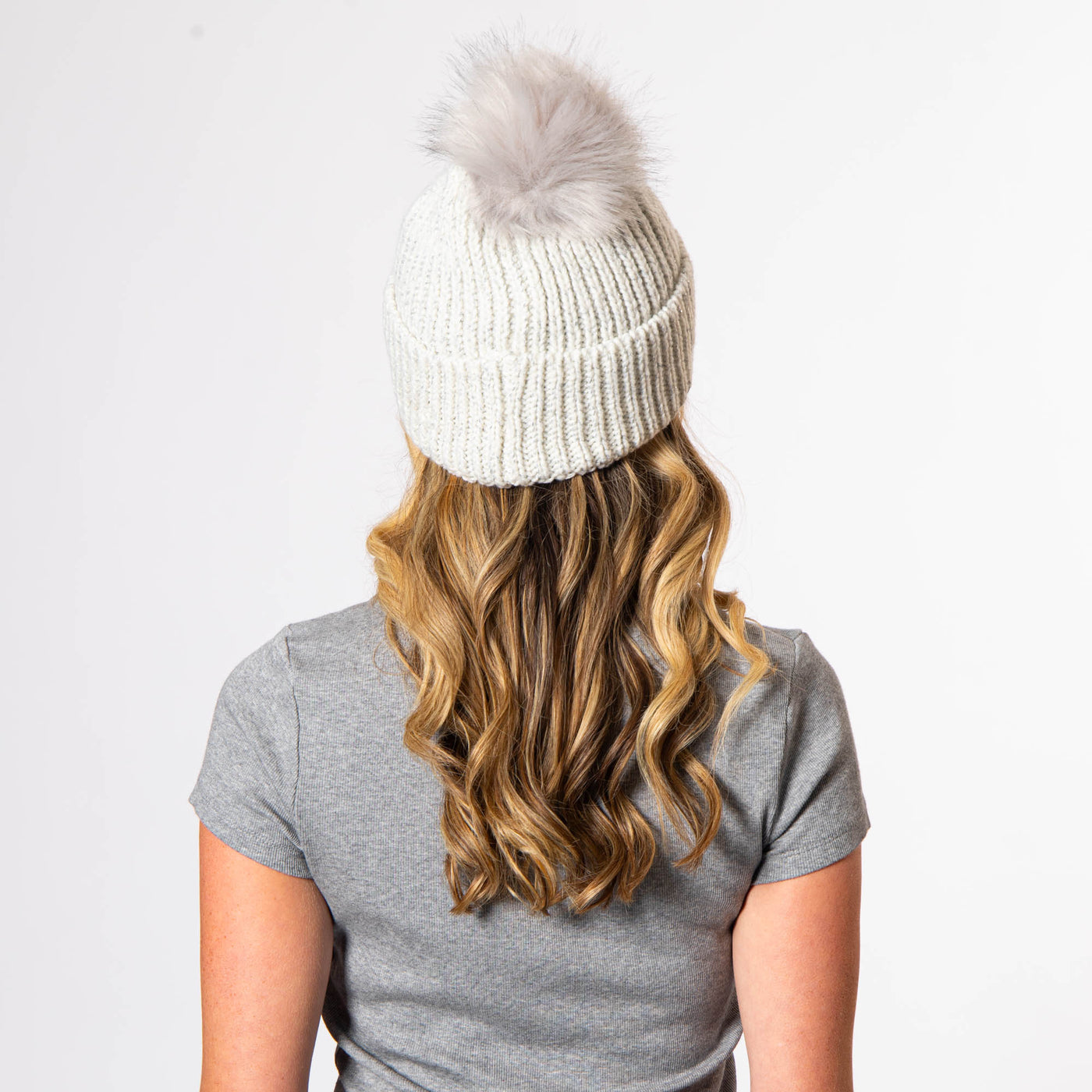 Roca - Ribbed Knit Beanie with Pom-BEANIE-San Diego Hat Company