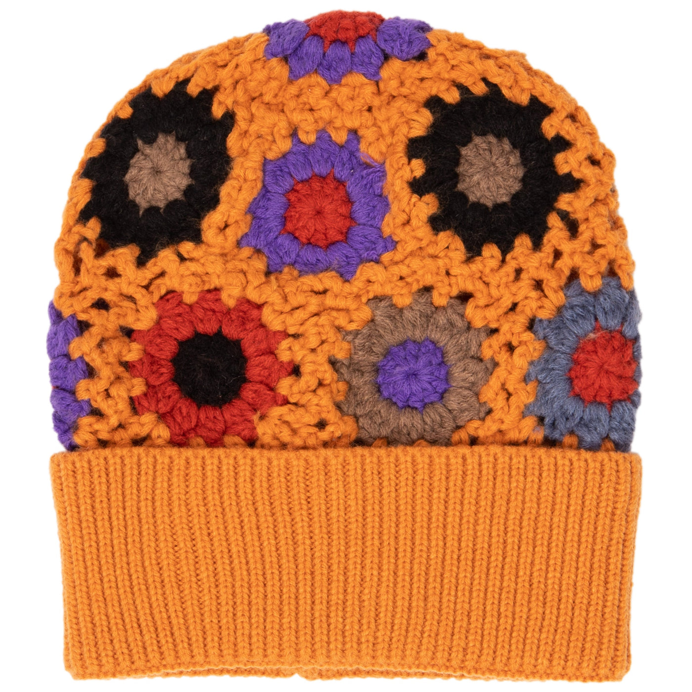 BEANIE - Maybelle - Granny Square Knit Cuff Beanie