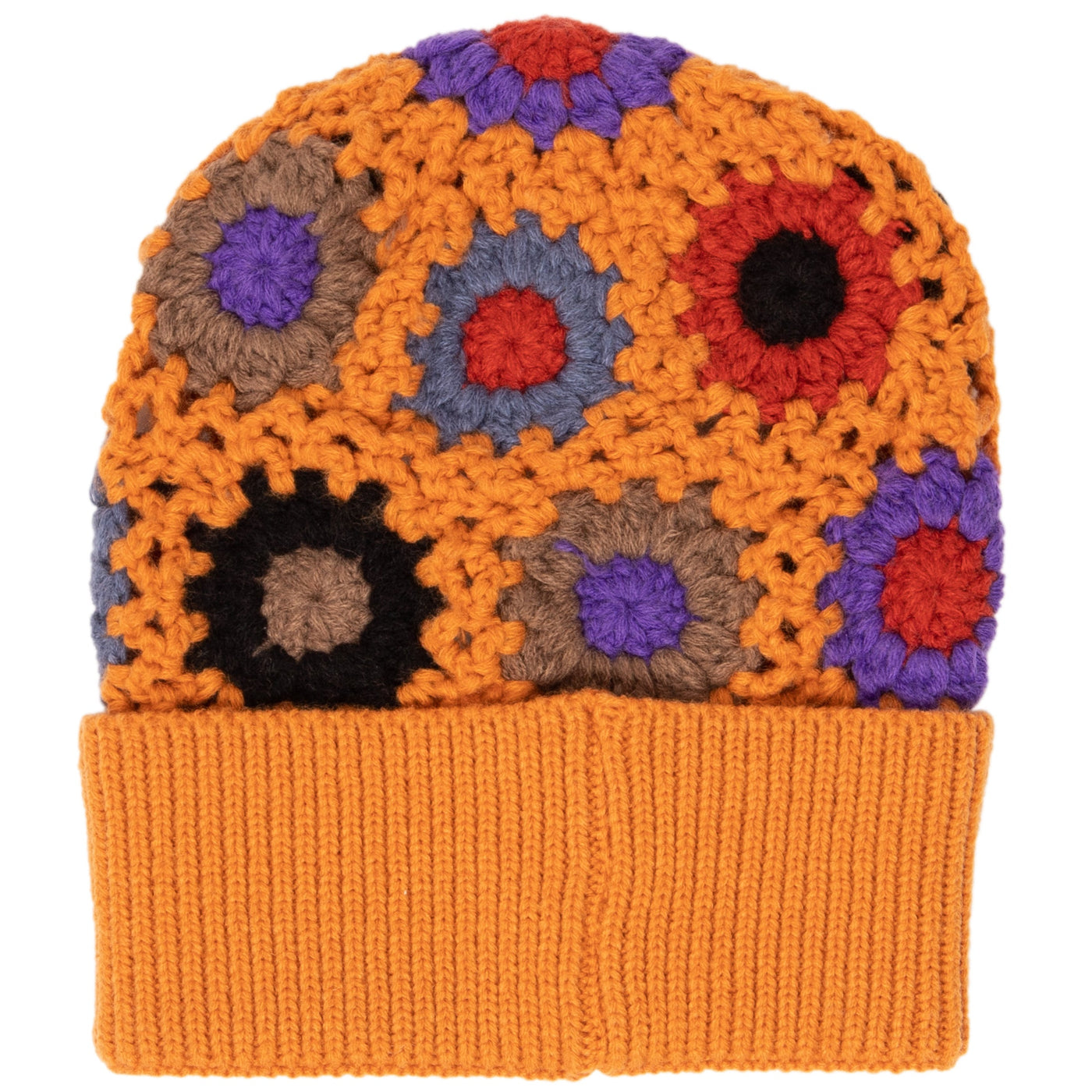 BEANIE - Maybelle - Granny Square Knit Cuff Beanie