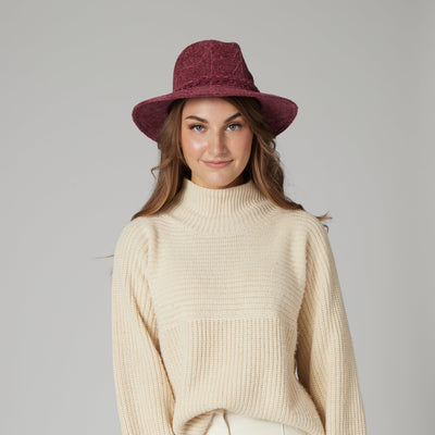 FEDORA - Women's Chenille Patterned Knit