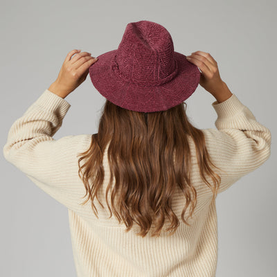 FEDORA - Women's Chenille Patterned Knit