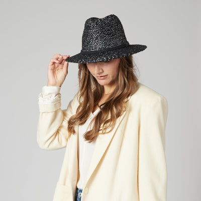 FEDORA - Women's Fedora W/Woven Lurex&Braided Trim