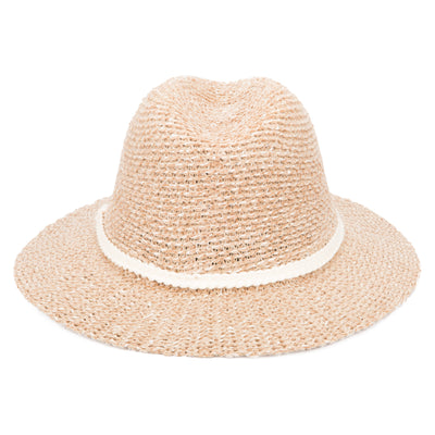 FEDORA - Women's Fedora W/Woven Lurex&Braided Trim