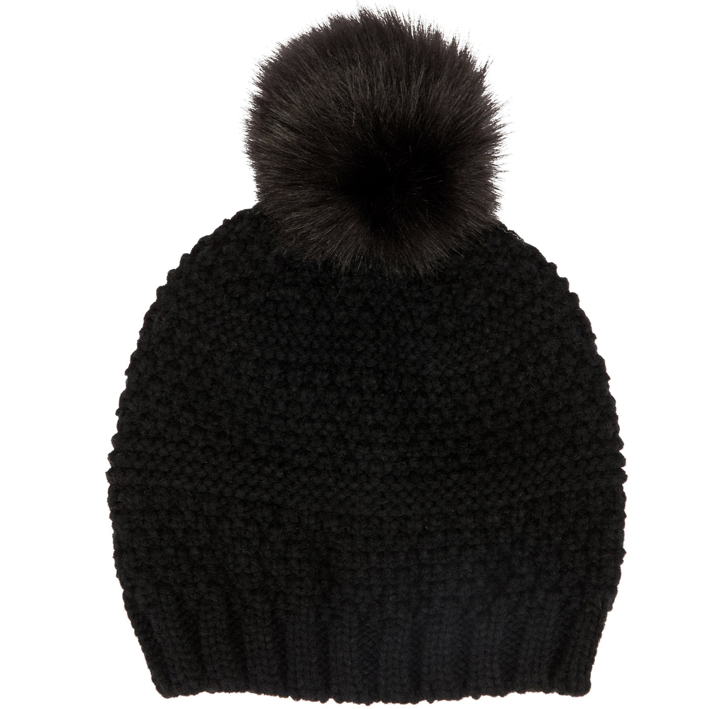 Delicious California Faux Fur Pom-Pom Beanies