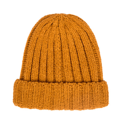 BEANIE - Women's Chenille Knit Cuffed Beanie