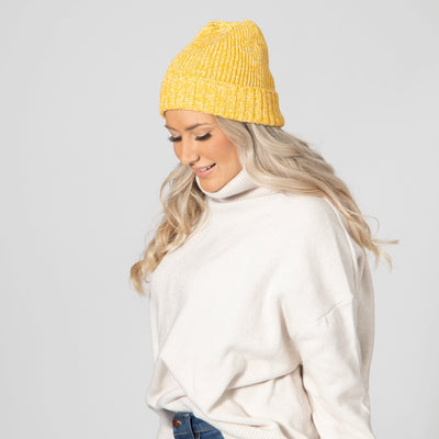 BEANIE - Women's Marled Knit Cuff Beanie
