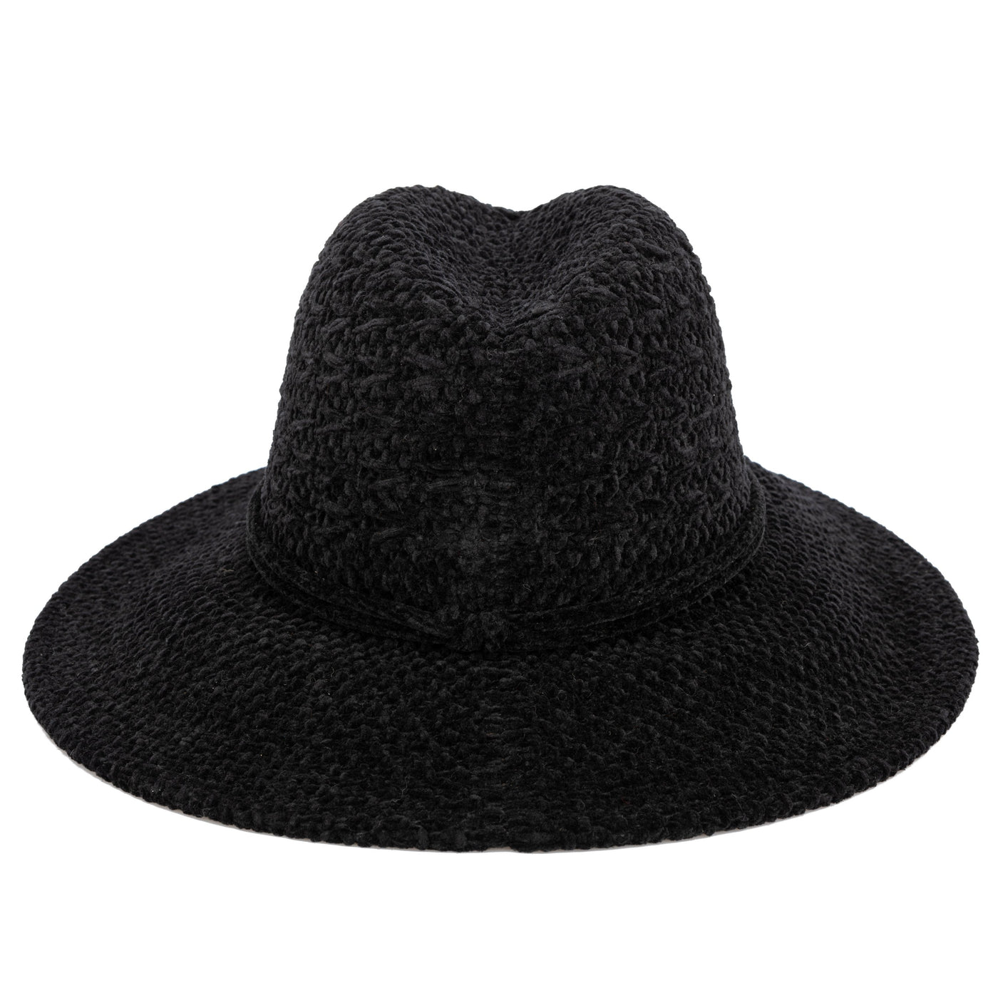 FEDORA - Women's Chenille Knit Wide Brim Fedora