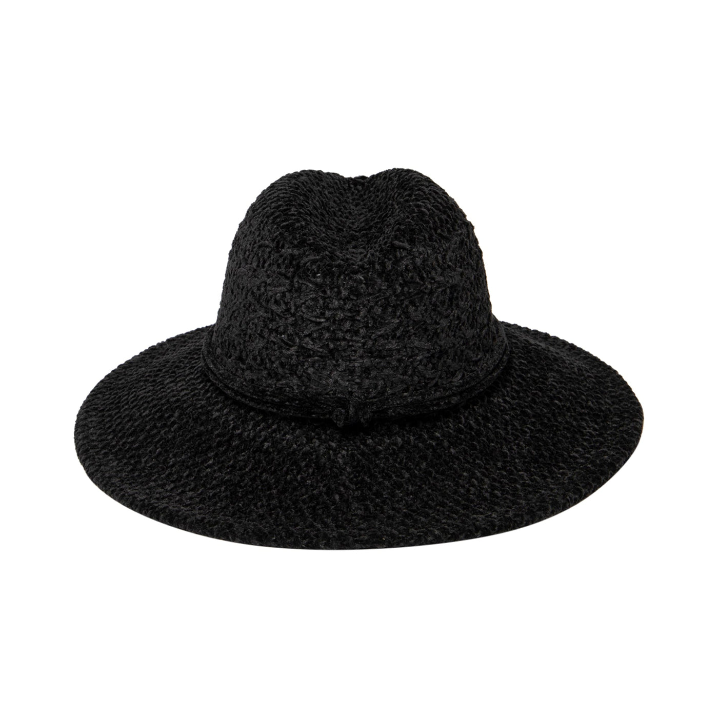 FEDORA - Women's Chenille Knit Wide Brim Fedora