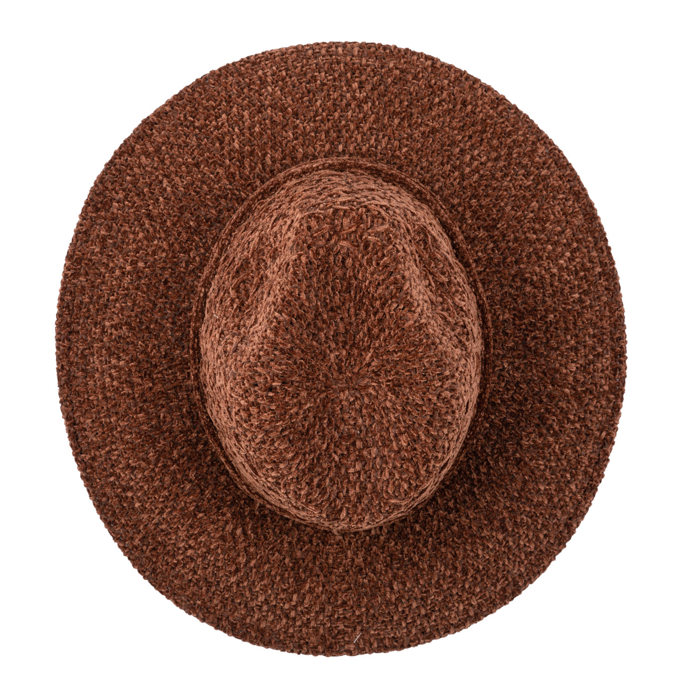 FEDORA - Women's Chenille Knit Wide Brim Fedora