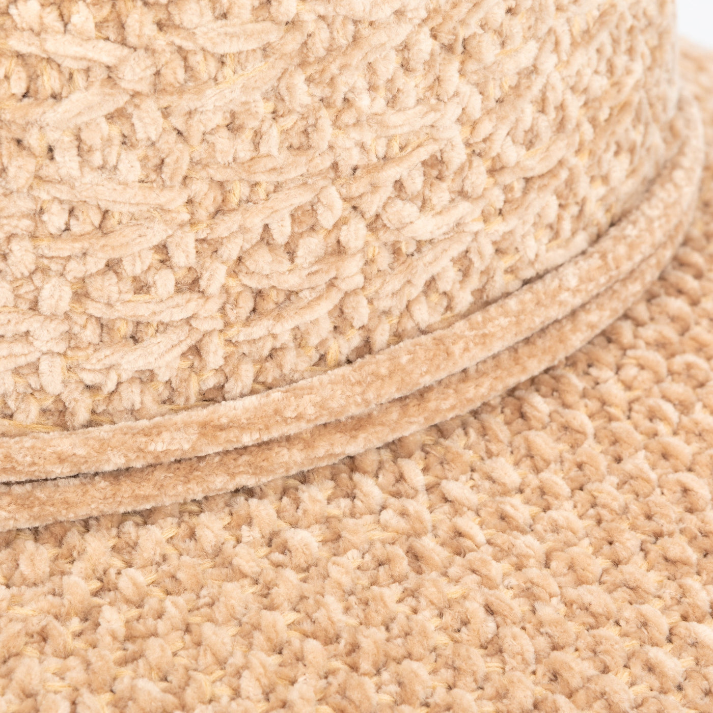 FEDORA - Women's Chenille Knit Wide Brim Fedora