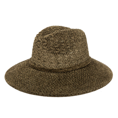 FEDORA - Women's Chenille Knit Wide Brim Fedora