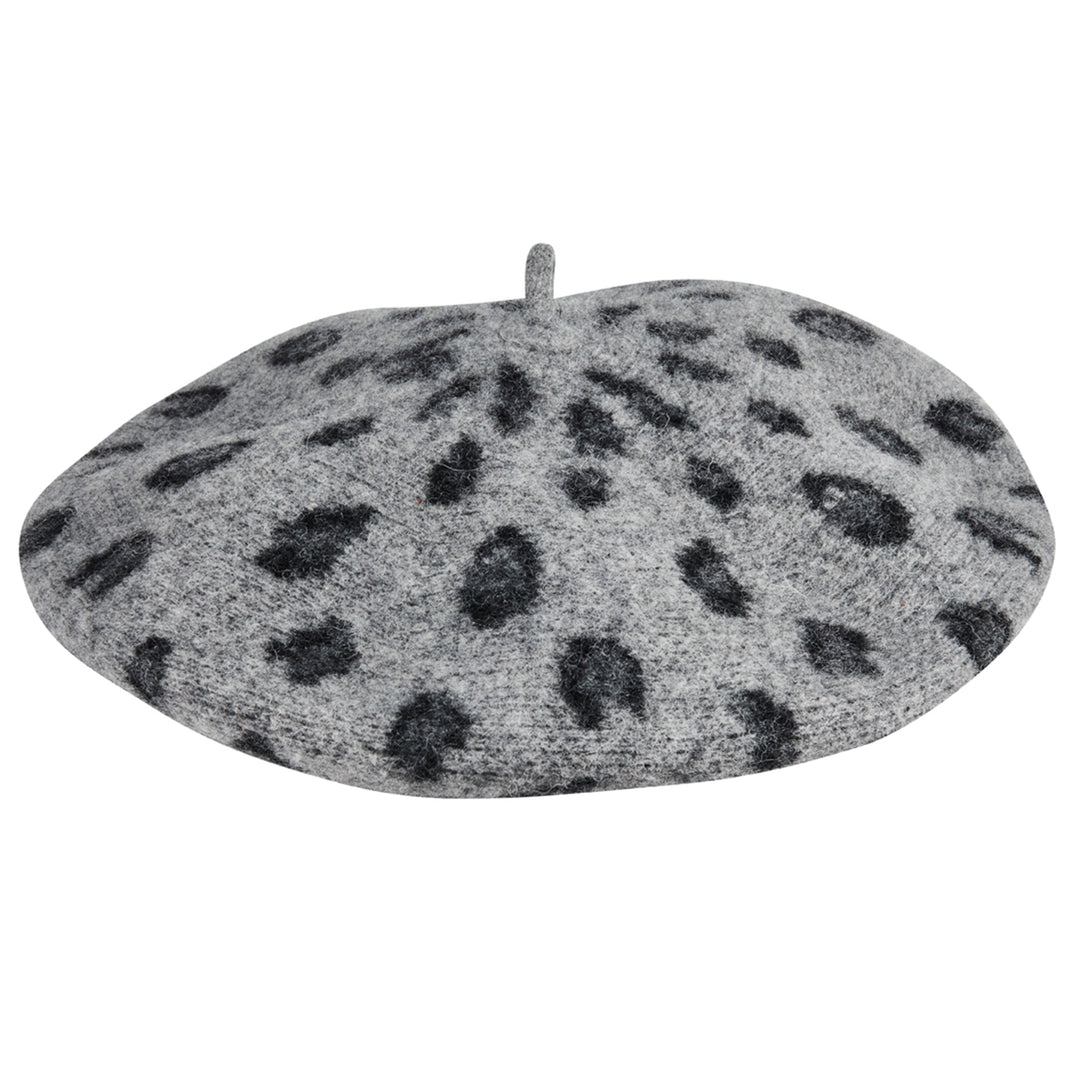 Women's leopard print wool beret – San Diego Hat Company