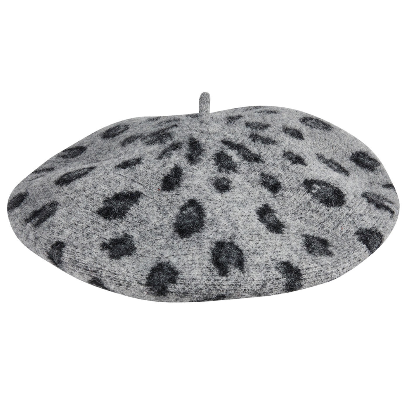 BERET - Women's Leopard Print Wool Beret