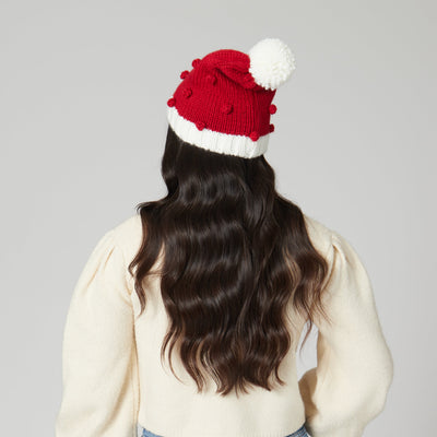 BEANIE - Bobble Knit Holiday Beanie