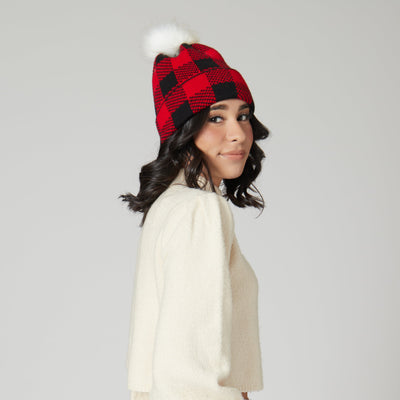 BEANIE - Buffalo Check Beanie