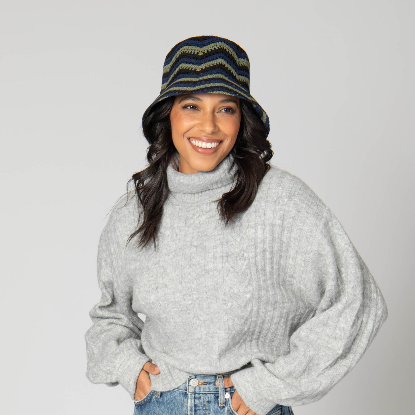 Dolly - Chevron Weave Bucket Hat-BUCKET-San Diego Hat Company