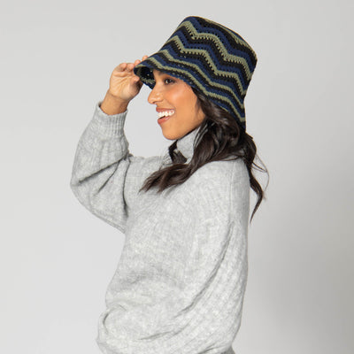 Dolly - Chevron Weave Bucket Hat-BUCKET-San Diego Hat Company