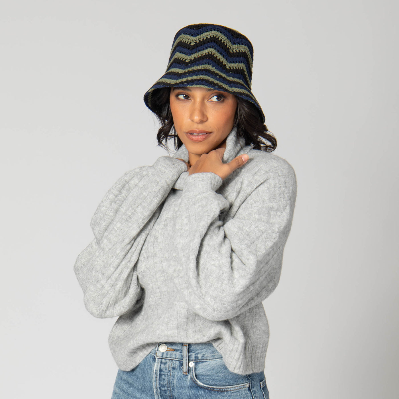 Dolly - Chevron Weave Bucket Hat-BUCKET-San Diego Hat Company