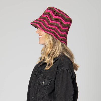 Dolly - Chevron Weave Bucket Hat-BUCKET-San Diego Hat Company