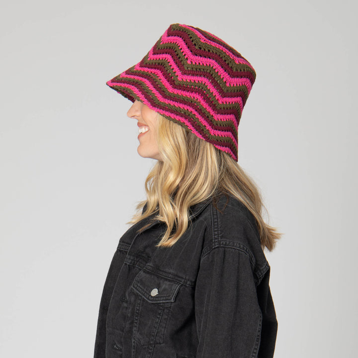 Dolly - Chevron Weave Bucket Hat – San Diego Hat Company