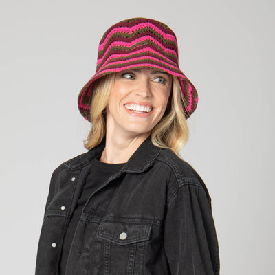 Dolly - Chevron Weave Bucket Hat-BUCKET-San Diego Hat Company