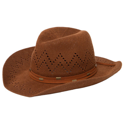 Nash - Ventilated Crown Cowboy with Wrapped Suede Band-COWBOY-San Diego Hat Company