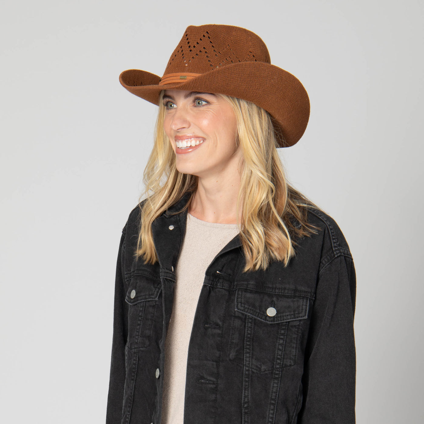 Nash - Ventilated Crown Cowboy with Wrapped Suede Band-COWBOY-San Diego Hat Company