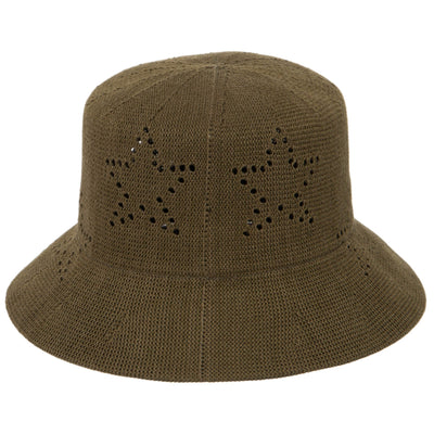 Eliza - Bucket Hat with Star Pointelle Details-BUCKET-San Diego Hat Company