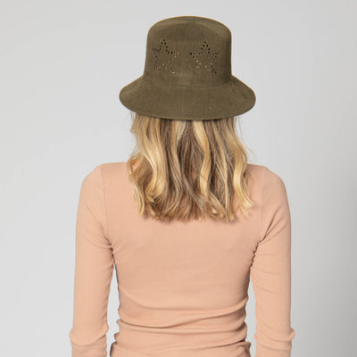 Eliza - Bucket Hat with Star Pointelle Details-BUCKET-San Diego Hat Company